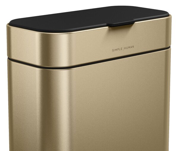 Simplehuman odpadkový koš na kompostovatelný odpad z kuchyně – 4l, matná zlatá, FPP