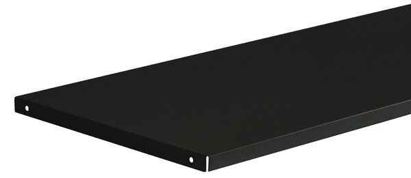 Kovová polička do kancelářské skříně, 900 x 20 x 360 mm, černá
