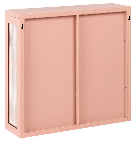 Nástěnná skříňka 60 cm Kov Broskvová