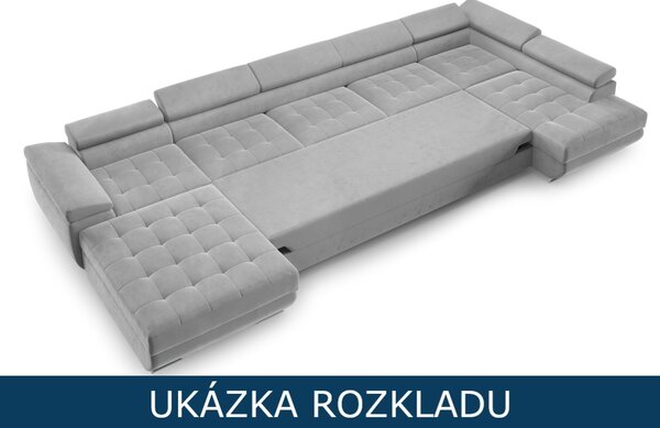 Rozkládací sedací souprava do U Monza XL - Monolith 84 Varianta: Levá