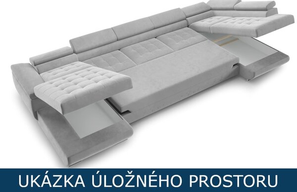 Rozkládací sedací souprava do U Monza XL - Monolith 84 Varianta: Levá