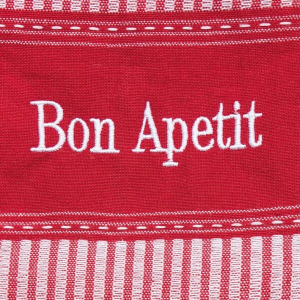 Chňapka BON APETIT červenobílá 15 x 30 cm