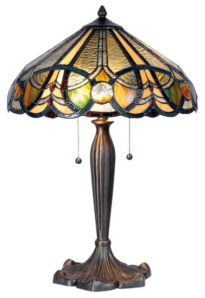 Stolní lampa Tiffany - Ø 41*61 cm 2x E27 - Clayre & Eef