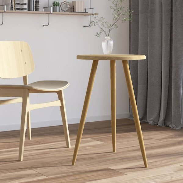 Bistro stolek světle hnědý Ø 50 x 76 cm MDF a železo