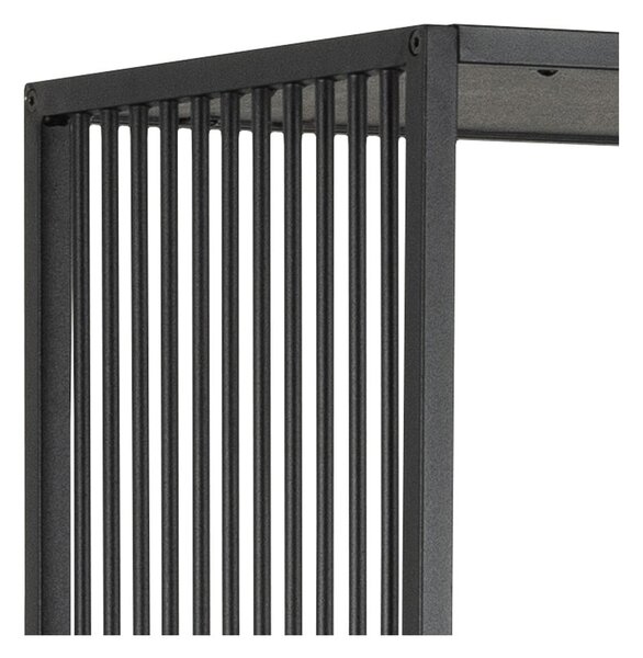 Černá knihovna v dekoru kamene 85x185 cm Strington – Actona