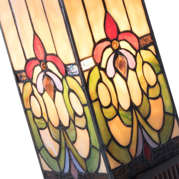 Stolní lampa Tiffany Bend - 17*17*44 cm - Clayre & Eef