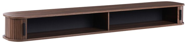 Nástěnný TV stolek BRADLEY Tmavě hnědá