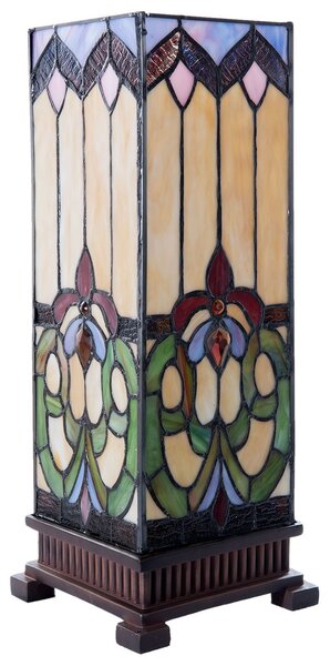 Stolní lampa Tiffany Bend - 17*17*44 cm - Clayre & Eef