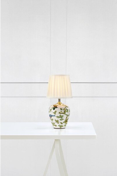 Bílá stolní lampa s textilním stínidlem (výška 33 cm) Mansion – Markslöjd