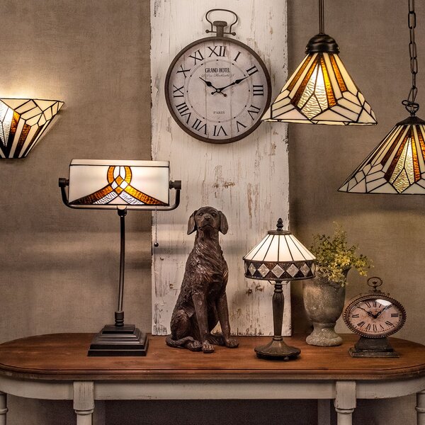 Stropní svítidlo Tiffany Shields - Ø 40*28 cm E14/max. 2x40 Watt - Clayre & Eef
