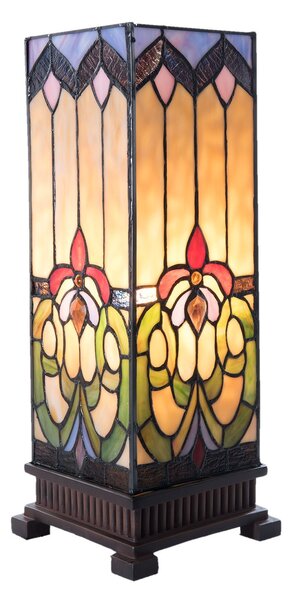 Stolní lampa Tiffany Bend - 17*17*44 cm - Clayre & Eef