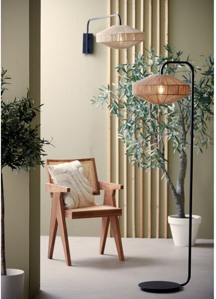 Kovové nástěnné svítidlo do zásuvky v přírodní barvě ø 43 cm Lyra – Light & Living