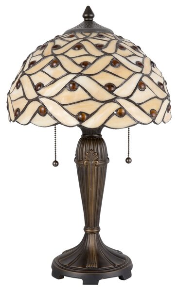 Stolní lampa Tiffany Joana - 30*51 cm 2x E27/40W - Clayre & Eef
