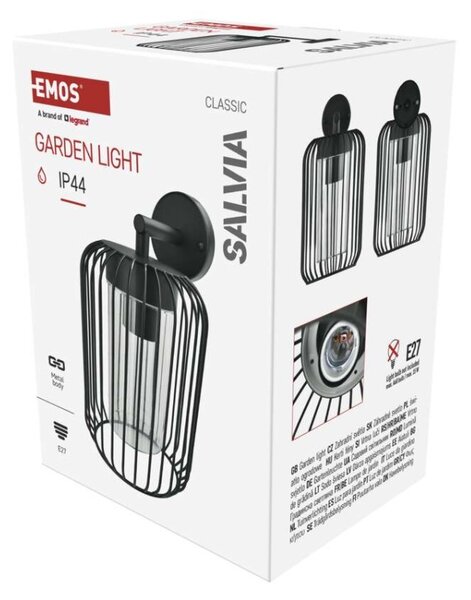 EMOS LED zahradní nástěnné svítidlo, 20,8 x 16 x 28,5 cm, 1 x E27, 15 W 1554000000