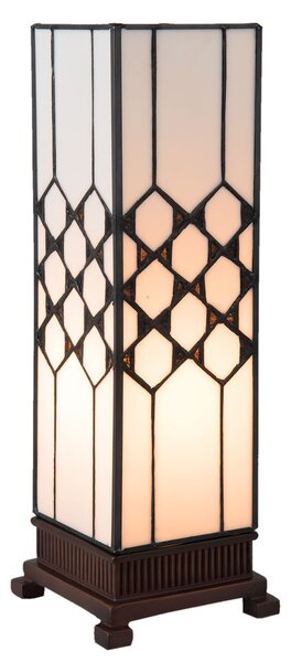 Stolní lampa Tiffany Roof - 12*12*36 cm E14 / max. 25 Watt - Clayre & Eef