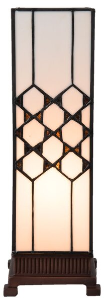 Stolní lampa Tiffany Roof - 12*12*36 cm E14 / max. 25 Watt - Clayre & Eef