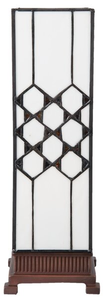Stolní lampa Tiffany Roof - 12*12*36 cm E14 / max. 25 Watt - Clayre & Eef