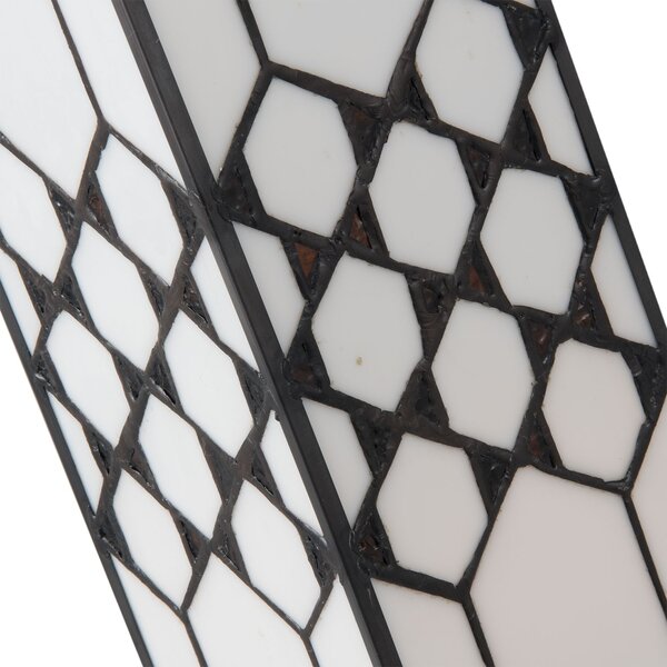 Stolní lampa Tiffany Roof - 12*12*36 cm E14 / max. 25 Watt - Clayre & Eef
