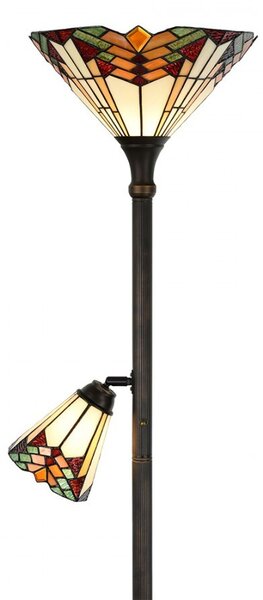 Stojací lampa Tiffany Montaq - Ø 30*178 cm - Clayre & Eef