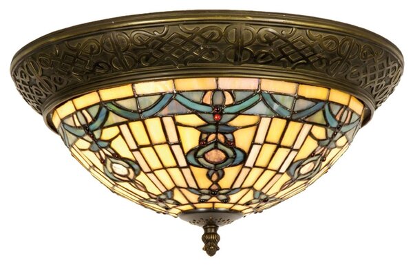 Stropní svítidlo Tiffany Alloment - Ø 38*19 cm 2x E14 / Max 40W - Clayre & Eef