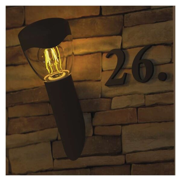 EMOS LED zahradní nástěnné svítidlo, 12 x 12 x 33 cm, 1 x E27, 15 W 1554000002