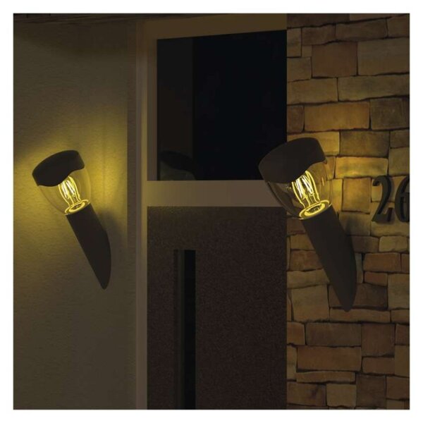 EMOS LED zahradní nástěnné svítidlo, 12 x 12 x 33 cm, 1 x E27, 15 W 1554000002