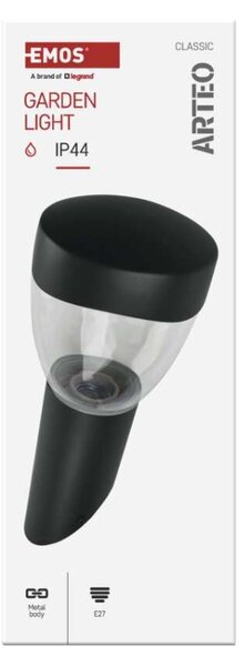 EMOS LED zahradní nástěnné svítidlo, 12 x 12 x 33 cm, 1 x E27, 15 W 1554000002