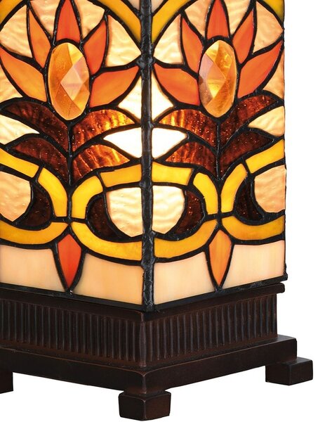 Stolní lampa Tiffany Fleur - 12*35 cm 1x E14 / Max 40W - Clayre & Eef