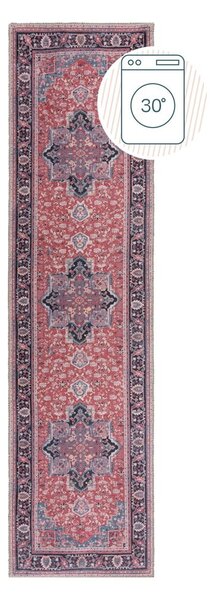 Vínový pratelný běhoun s příměsí recyklovaných vláken 60x230 cm Windsor – Flair Rugs