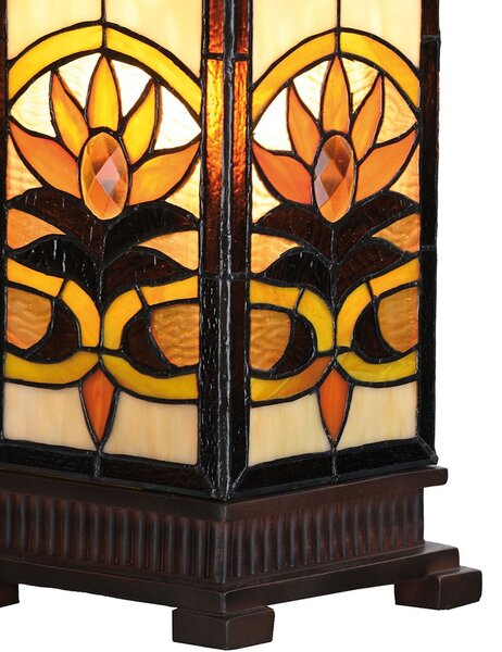 Tiffany lampa Fleur - 18*45 cm 1x E27 / Max 60W - Clayre & Eef