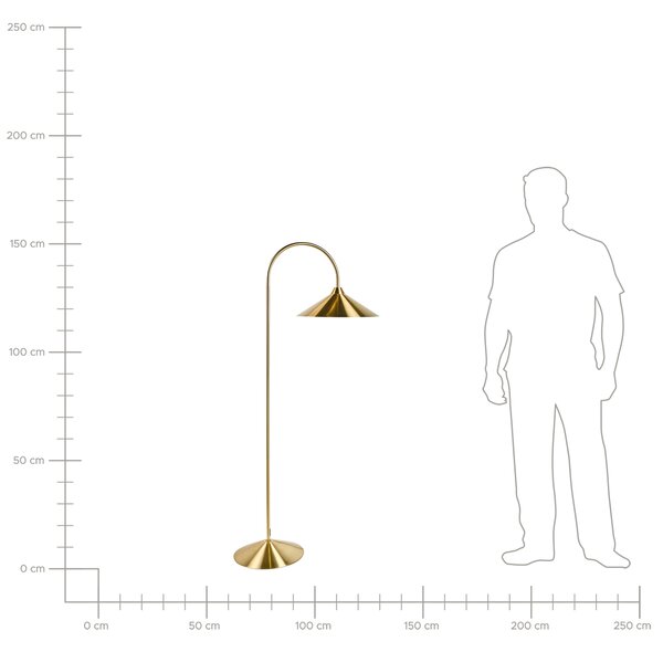 Stojací lampa SAVEGRE Kov Zlatá