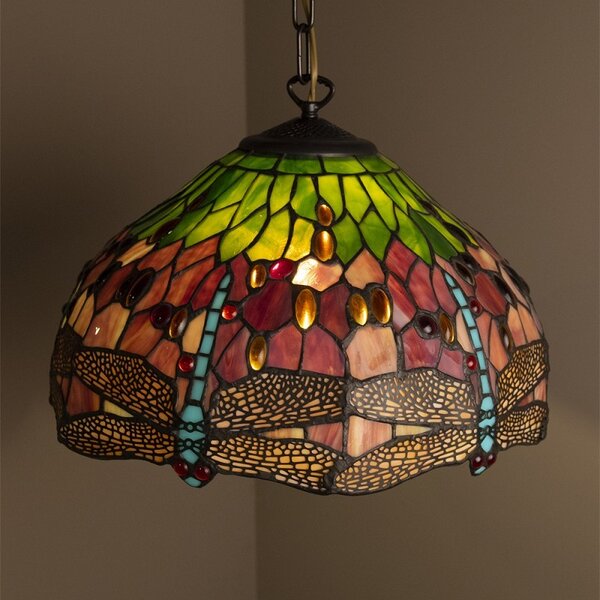 Stínidlo Tiffany Dragonfly - Ø 42*24 cm - Clayre & Eef
