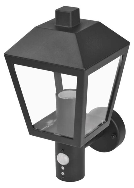 EMOS LED zahradní nástěnné svítidlo s čidlem soumraku, 19,8 x 15 x 29,8 cm, 1 x E27, 15 W 1554000006