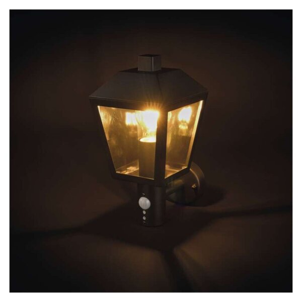 EMOS LED zahradní nástěnné svítidlo s čidlem soumraku, 19,8 x 15 x 29,8 cm, 1 x E27, 15 W 1554000006
