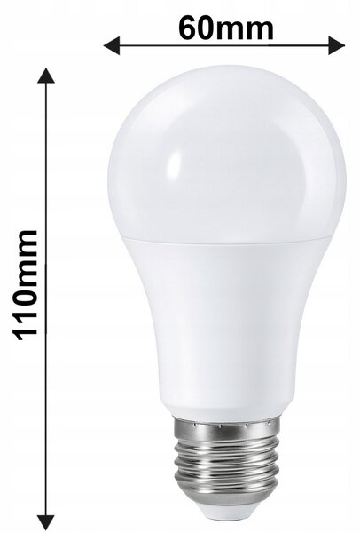 LED žárovka E27 - 11W - s mikrovlnným senzorem pohybu a soumraku - neutrální bílá BERGE