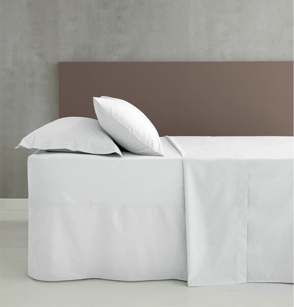 Bílý perkálový potah na rám postele 90x190 cm Easy Iron Percale – Catherine Lansfield