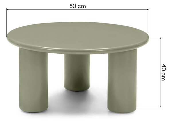 Hector Konferenční stolek Blair 80 cm olivový