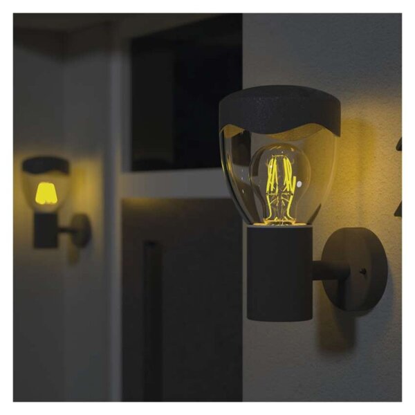 EMOS LED zahradní nástěnné svítidlo, 16,4 x 12 x 23 cm, 1 x E27, 15 W 1554000001