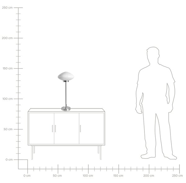 Stolní lampa SIBUN Kov Stříbrná