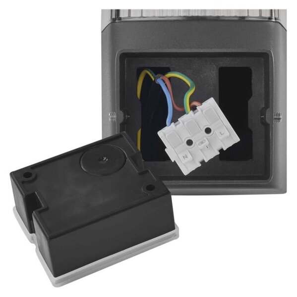 EMOS LED zahradní nástěnné svítidlo, 11,9 x 10,6 x 21,8 cm, 1 x E27, 25 W 1554000013