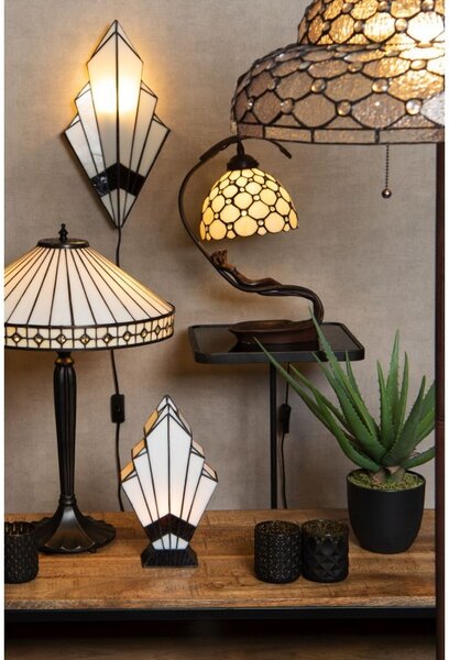 Nástěnná lampa Tiffany Trinagl - 23*13*43 cm E27/max 1*40W - Clayre & Eef