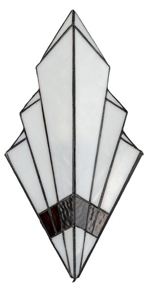 Nástěnná lampa Tiffany Trinagl - 23*13*43 cm E27/max 1*40W - Clayre & Eef