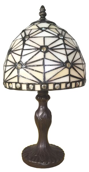 Stolní Tiffany lampa Elinore -Ø 18*33 cm - Clayre & Eef