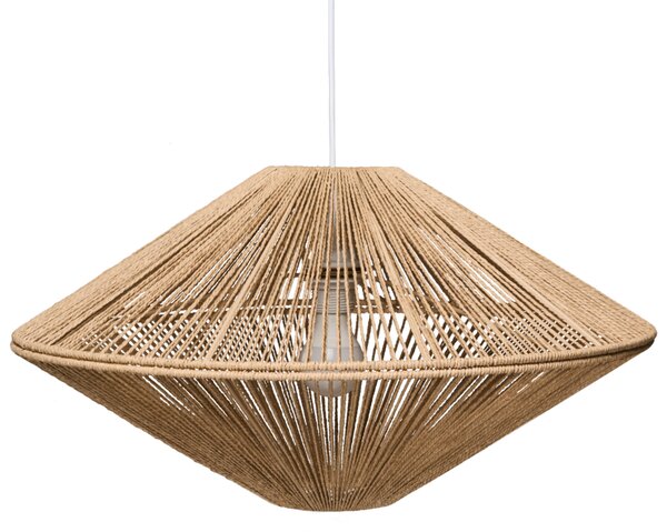 Závěsná lampa CAVES Papírové lano Přírodní