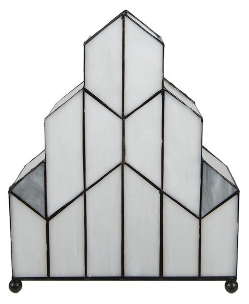 Stolní lampa Tiffany v neobvyklém tvaru Crame - 30*4*25 cm - Clayre & Eef