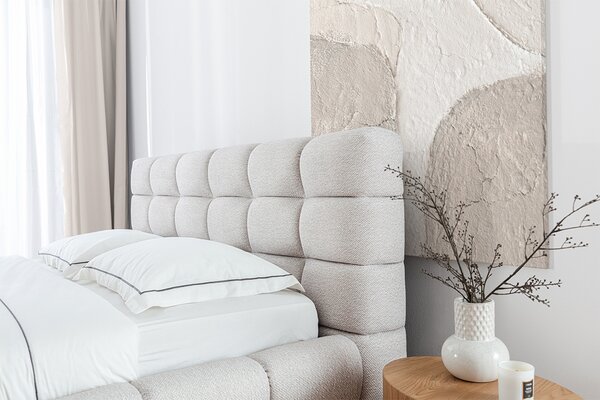 Postel Bellora 160x200 - béžová snadno čistitelná látka Leo 03