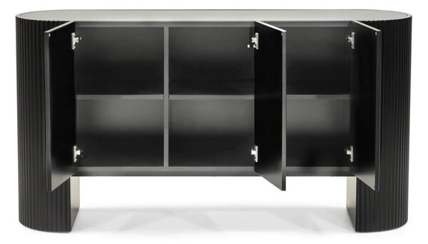 Hector Designová komoda Sansita 160 cm mramor/černá