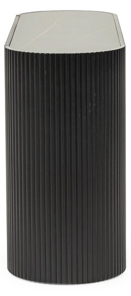 Hector Designová komoda Sansita 160 cm mramor/černá