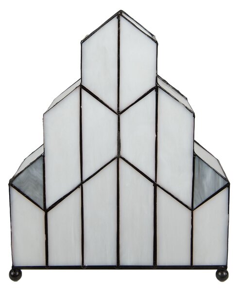Stolní lampa Tiffany v neobvyklém tvaru Crame - 30*4*25 cm - Clayre & Eef