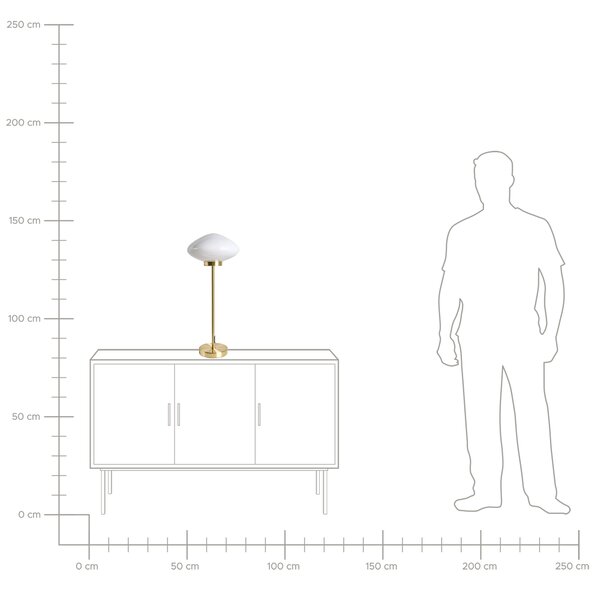 Stolní lampa SIBUN Kov Zlatá